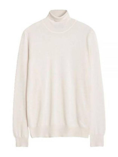 Lyd Merino Wool Turtleneck Cloud White - J.LINDEBERG - BALAAN 2