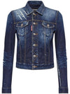 Dark CB Wash Classic Worker Denim Jacket Navy - DSQUARED2 - BALAAN 1