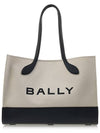 Logo Fabric Tote Bag BAR KEEP ON EW I182O - BALLY - BALAAN 1