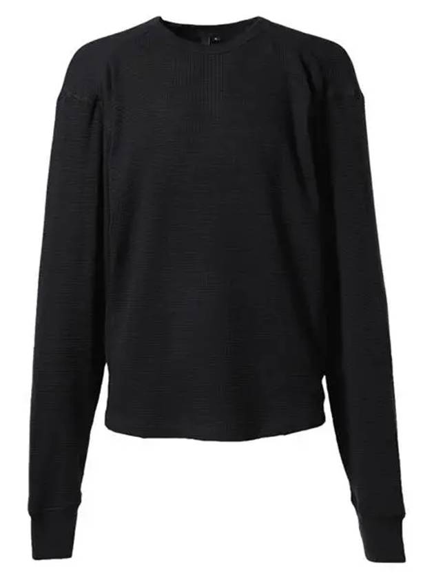 Thermal Cotton Long Sleeve T Shirt Black ES2260SO SOOT - ENTIRE STUDIOS - BALAAN 1