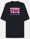 La Haute Couture Short Sleeve T-Shirt Black - VETEMENTS - BALAAN 3