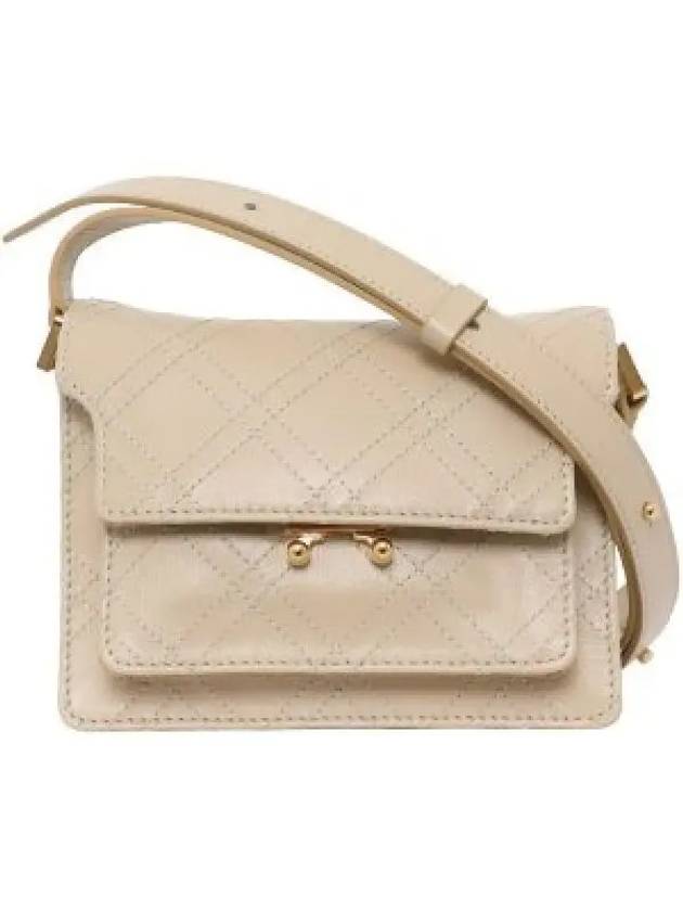 Women's Trunk Soft Mini Shoulder Bag Beige - MARNI - BALAAN 2