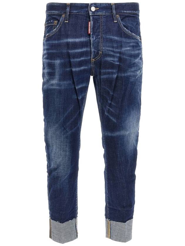 24FW Denim Straight Pants S74LB1590 S30664 470 NAVY BLUE - DSQUARED2 - BALAAN 2