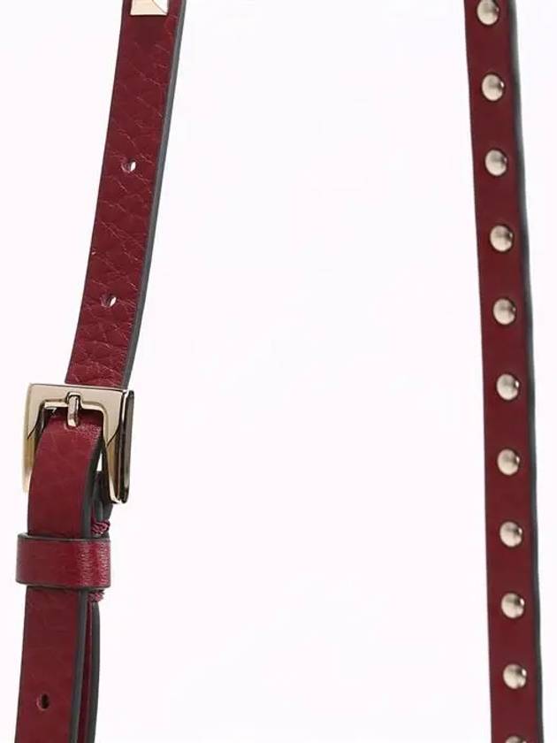 Rockstud Square Cross Bag Red - VALENTINO - BALAAN 7