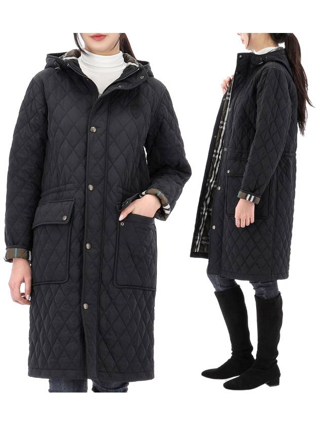 Appliquéd B Shield Quilted Parka Black - BURBERRY - BALAAN 2