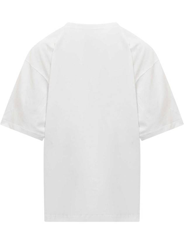 Logo Lettering Boxy Fit Short Sleeve T-Shirt White - MARNI - BALAAN 4