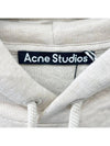 Face Patch Cotton Hoodie Oatmeal Melange - ACNE STUDIOS - BALAAN 4