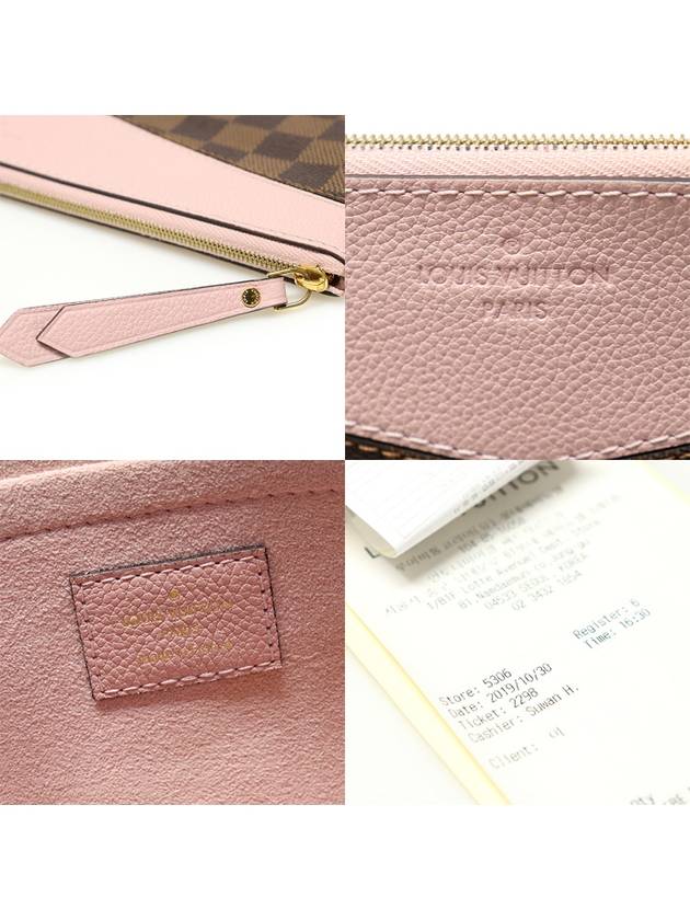 N60261 Damier Eben Canvas Rose Powder Daily Pouch Clutch - LOUIS VUITTON - BALAAN 7