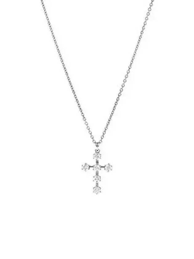 Insigne Constella Cross Rhodium Necklace Silver - SWAROVSKI - BALAAN 2