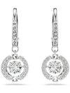 Una Drop Crystal Pierced Earrings Silver - SWAROVSKI - BALAAN 4