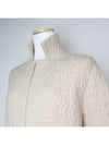 S Max Mara Beige Cashmere Quilted Long Coat 55 66 - S MAX MARA - BALAAN 4