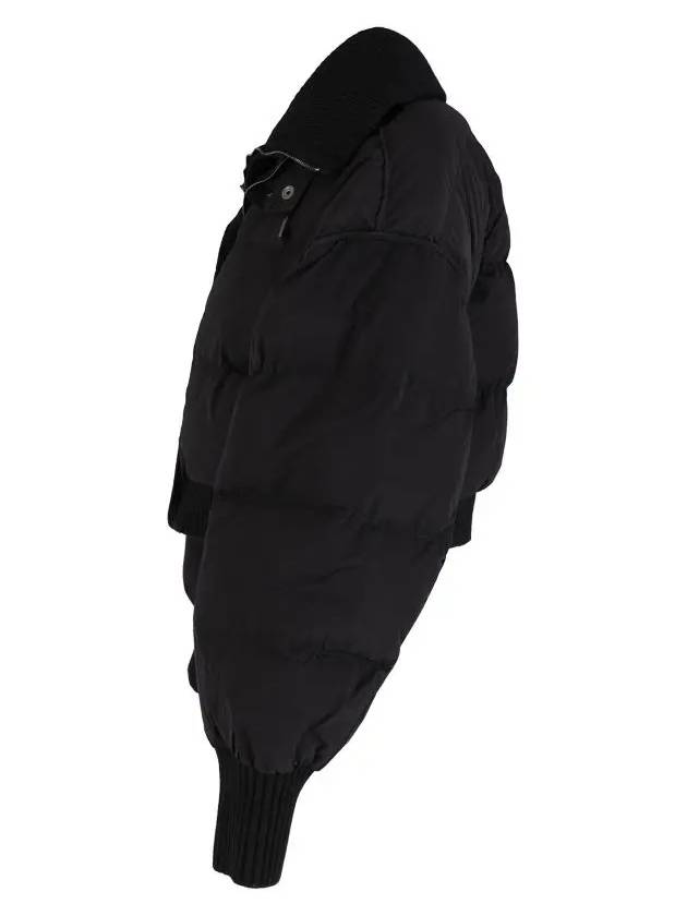 La Doudoune Caraco Ribbed Puffer Crop Padded Jacket Black - JACQUEMUS - BALAAN 4