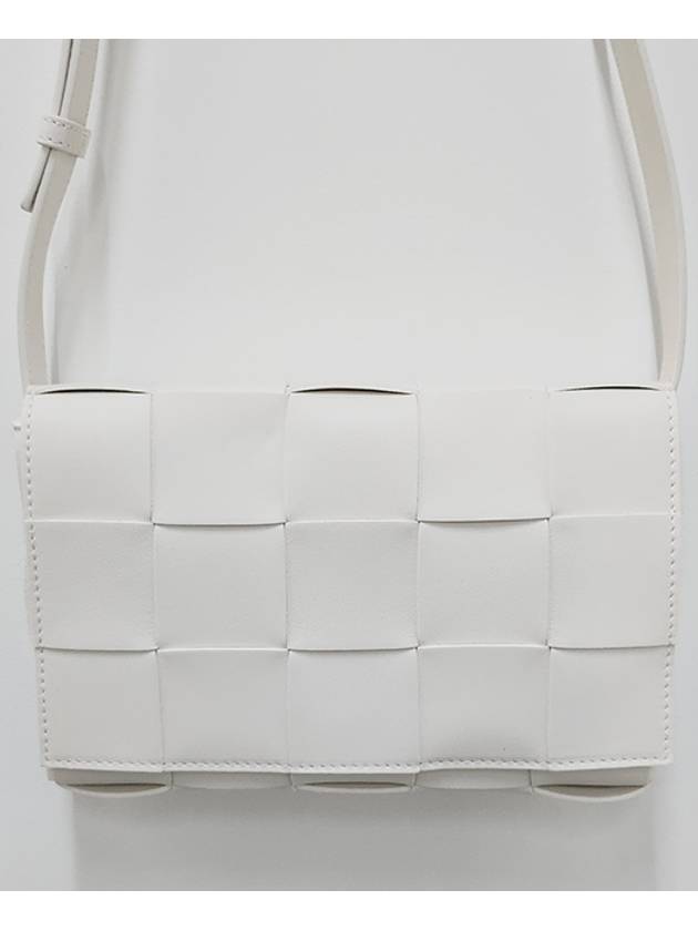 Intrecciato Cassette Cross Bag White - BOTTEGA VENETA - BALAAN 4