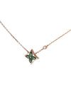 Q93894 Rose gold malachite color blossom BB star pendant necklace 33577 6 - LOUIS VUITTON - BALAAN 5