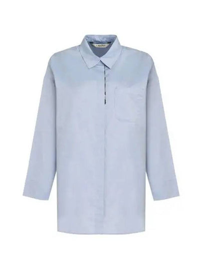 Sylvie Long Sleeve Shirt Blue - MAX MARA - BALAAN 2