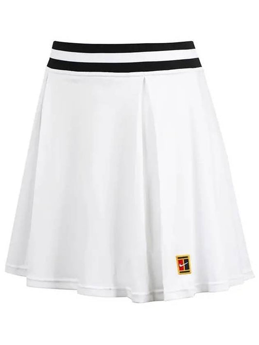Court Dri-Fit Heritage Tennis Pleated Skirt White - NIKE - BALAAN 1