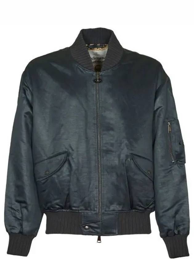 Bernardo Bomber Jacket Blue Grey - VIVIENNE WESTWOOD - BALAAN 2