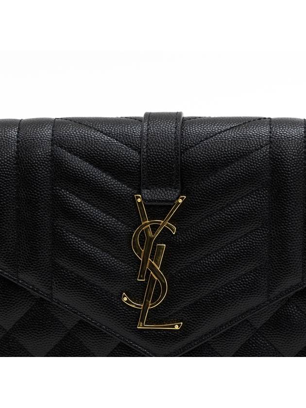 Cassandre Monogram Chain Cross Bag Black - SAINT LAURENT - BALAAN 4