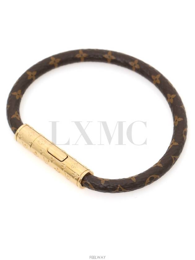 Monogram Gold Plated M6334F LV Confidential Bracelet No 17 - LOUIS VUITTON - BALAAN 3