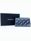 gold logo card wallet blue - CHANEL - BALAAN 3