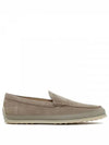 Men's Suede Slip-ons Loafers Beige - TOD'S - BALAAN 2