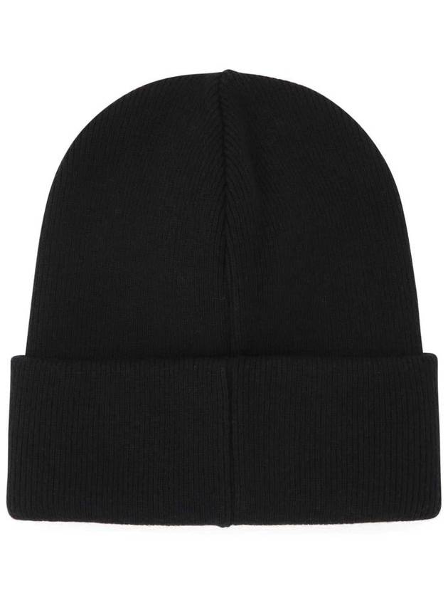 Rib Knit Wool Beanie Black - DSQUARED2 - BALAAN 3