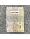 Check Mohair Muffler Vanilla Beige Lavender - ACNE STUDIOS - BALAAN 3