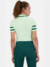 Women's Moira Polo Shirt Patina Green - J.LINDEBERG - BALAAN 6