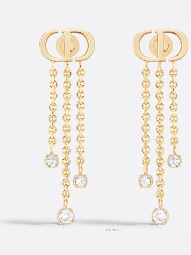 E3339WOMCY D03S Petit CD Treasure Earrings - DIOR - BALAAN 1