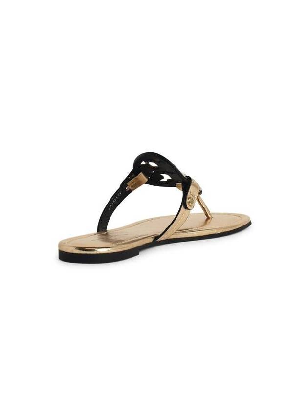 Tory Burch 'Miller' Beige Leather Flip-Flops - TORY BURCH - BALAAN 3