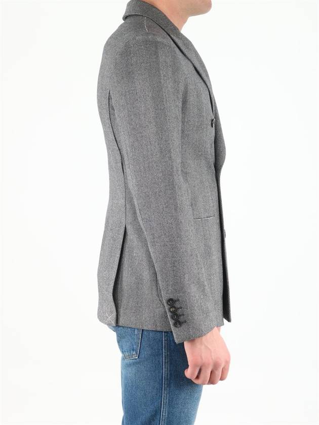 Grey Wool Jacket - TONELLO - BALAAN 3