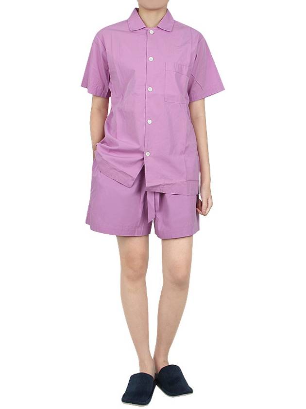 Poplin Pajamas Overfit Short Sleeve Shirt SWE PP - TEKLA - BALAAN 9