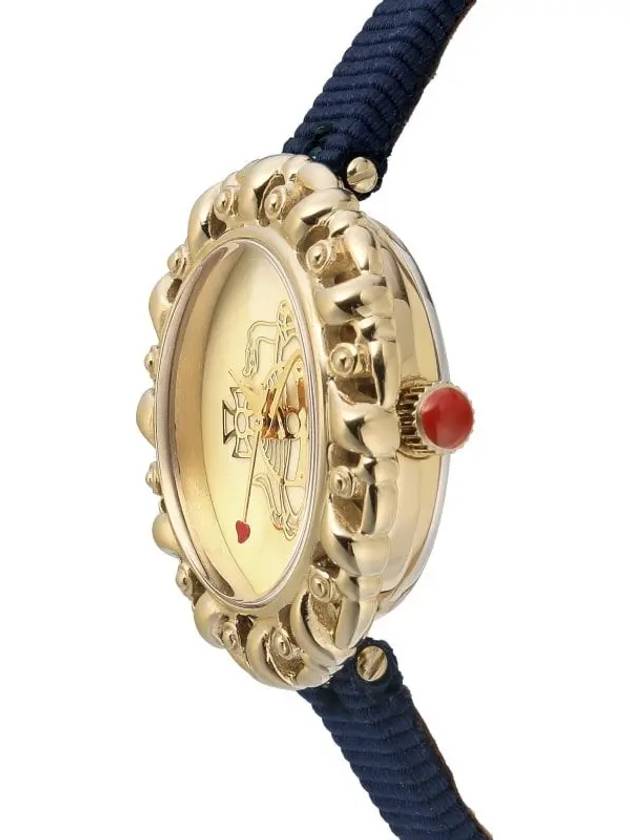 Women's Rococo Leather Watch Navy - VIVIENNE WESTWOOD - BALAAN 4