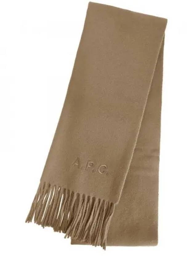 Ambroise Embroidered Muffler Camel - A.P.C. - BALAAN 2