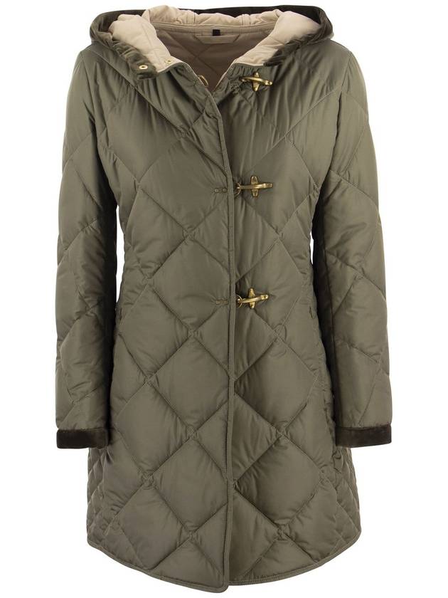 Virginia Quilted Coat with Hood - FAY - BALAAN 1