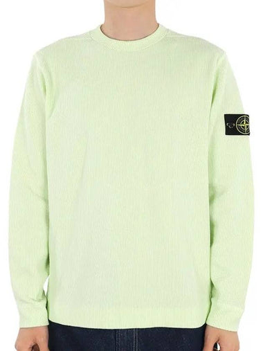 Stone Men s Wappen Patch Knit Sweatshirt Light Green 781565656 V0052 - BURBERRY - BALAAN 1