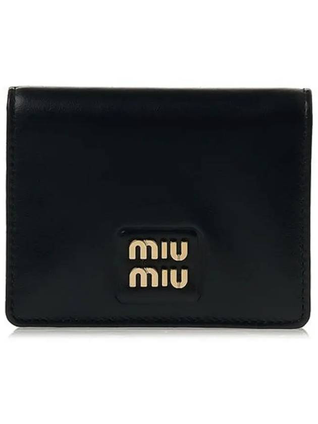 Small Leather Half Wallet Black - MIU MIU - BALAAN 2