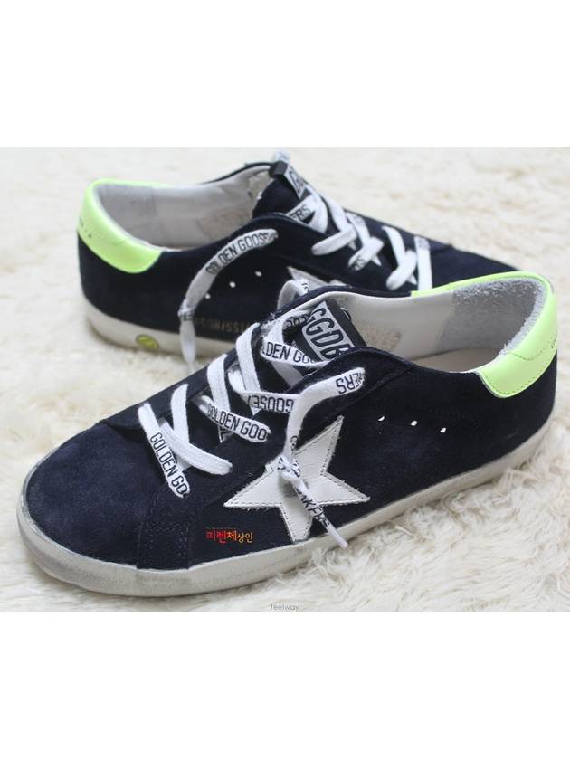 Size 190 205 Kids Dark Navy Neon Yellow Superstar Low - GOLDEN GOOSE - BALAAN 6