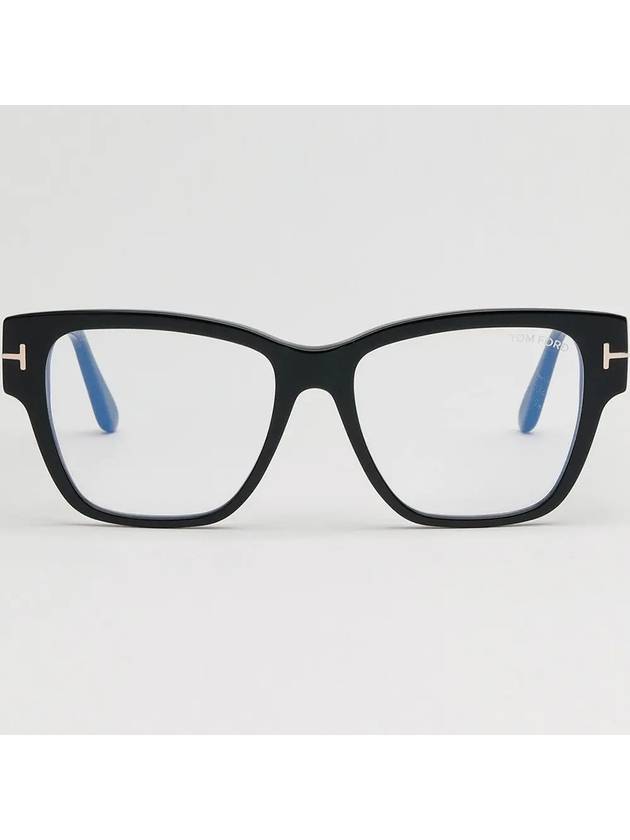 Blue light blocking glasses frame TF5745B 001 black horn rim cat eye - TOM FORD - BALAAN 3