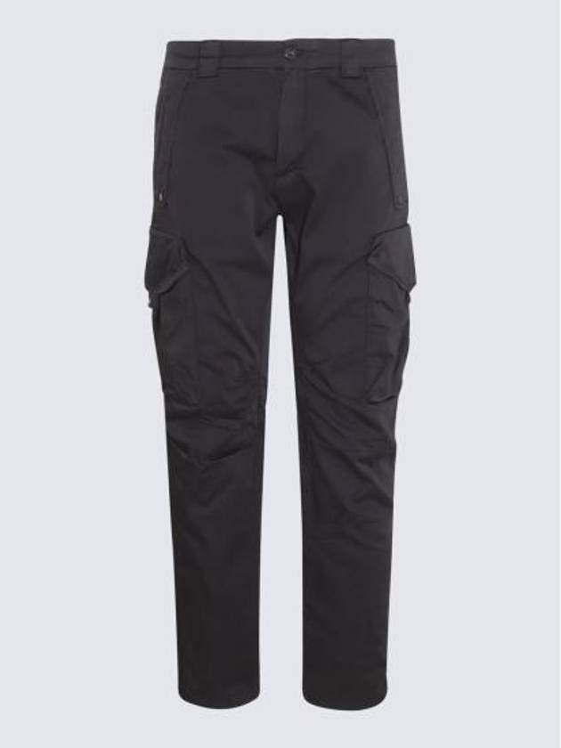 Stretch Sateen Ergonomic Lens Utility Straight Pants Black - CP COMPANY - BALAAN 2