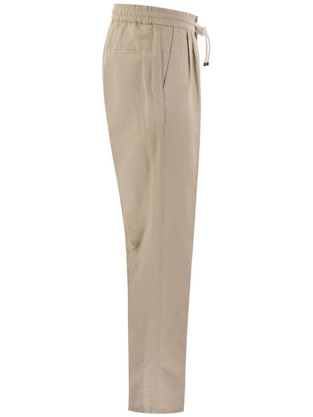 Straight Pants M291DE1710C6233 Beige - BRUNELLO CUCINELLI - BALAAN 4