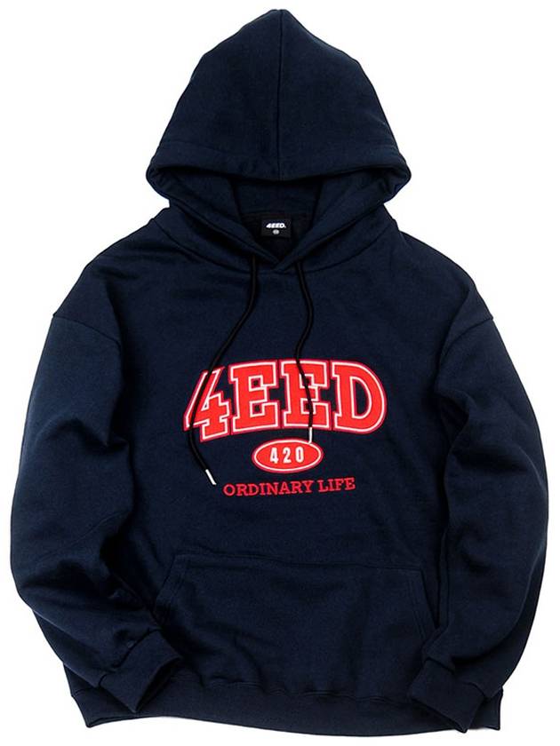 Appliqe Logo Hoodie Navy - FOREEDCLUB - BALAAN 2