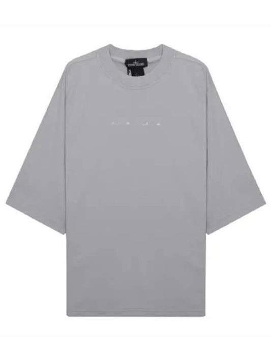 Shadow Project Graphic Interlock Mako Cotton Short Sleeve T-Shirt Dust Grey - STONE ISLAND - BALAAN 2