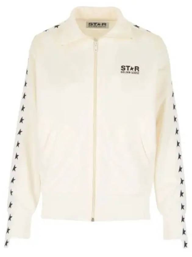 Star Logo Track Jacket White - GOLDEN GOOSE - BALAAN 2