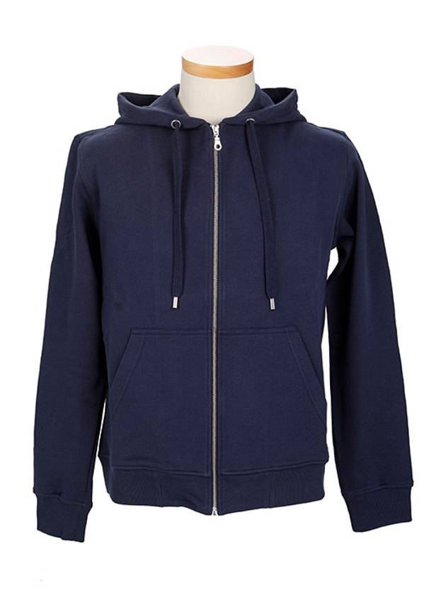 5BL722 4MD 78 Logo Navy Hooded Zip Up - KENZO - BALAAN 4