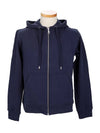 5BL722 4MD 78 Logo Navy Hooded Zip Up - KENZO - BALAAN 2