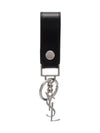 Monogram Leather Key Holder Black Silver - SAINT LAURENT - BALAAN 5