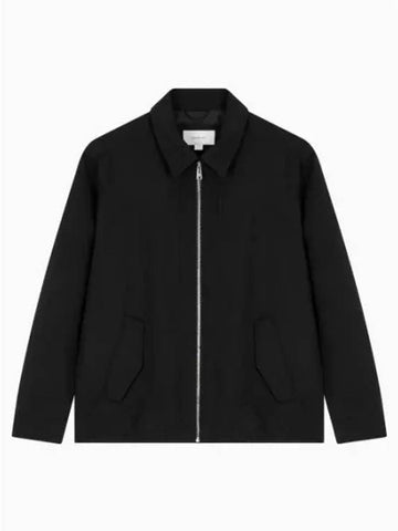 Jeans Tech Twill Shirt Zip-Up Jacket Black - CALVIN KLEIN - BALAAN 1