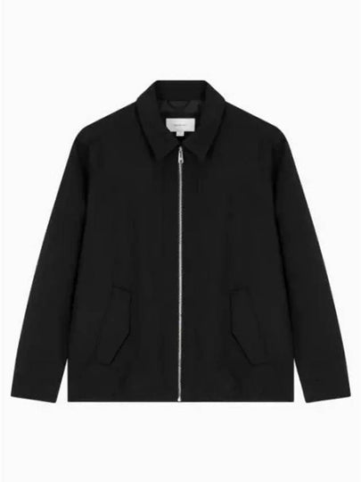 Jeans Tech Twill Shirt Zip-Up Jacket Black - CALVIN KLEIN - BALAAN 2