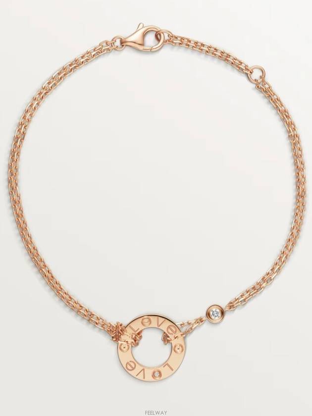 Lux You Diamond Love Bracelet Pink Gold - CARTIER - BALAAN 9